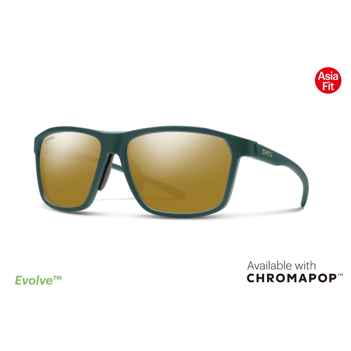 SMITH スミス 偏光サングラス アジアフィット ピンポイント【マットシュプルース】【CP偏光ブロンズミラー】205001206 Pinpoint Chromapop クロマポップ