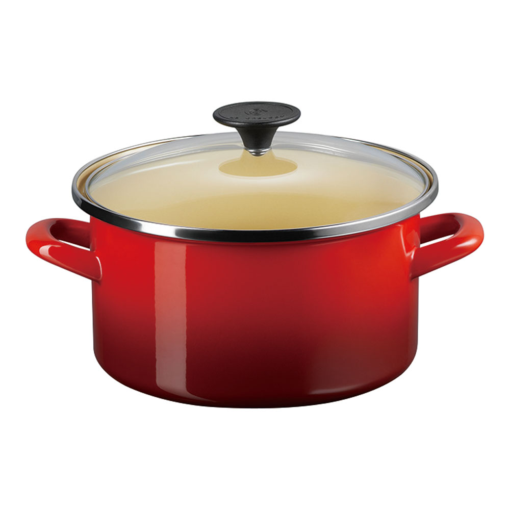 LE CREUSET ル・クルーゼ EOS キャセロール CR ガラスフタ付 18cm|ムラウチ
