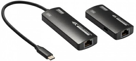 サンワサプライ USB Type-CからHDMI 取り替えっこ/取りひろげるアダプタ 最大限度70m取りひろげる能力のある 4K/12サイクル相応う HDMIエクステンダー VGA-EXHDC