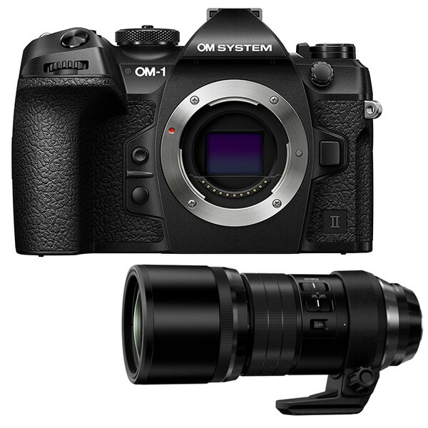 OM SYSTEM オーエムシステム OM-1 Mark II 上半身＋ ED 300粍 F4.0 IS PRO 書き割り 【om15mk2lensset】
