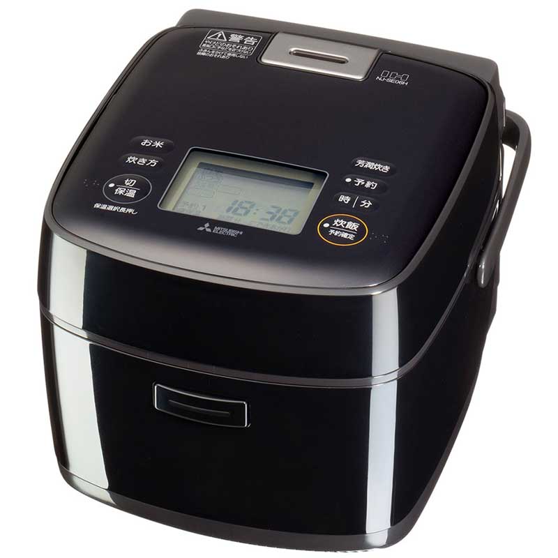 楽天市場】三菱電機 NJ-SE06H-B 黒曜 0.5～3.5合炊き 三菱ジャー炊飯器