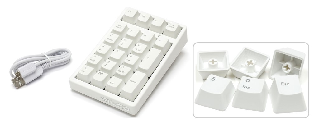 ダイヤテック FTKP22M/MW2L FILCO Majestouch TenKeyPad 2 Professional PBT HAKUA CHERRY MX茶軸 USB ホワイト