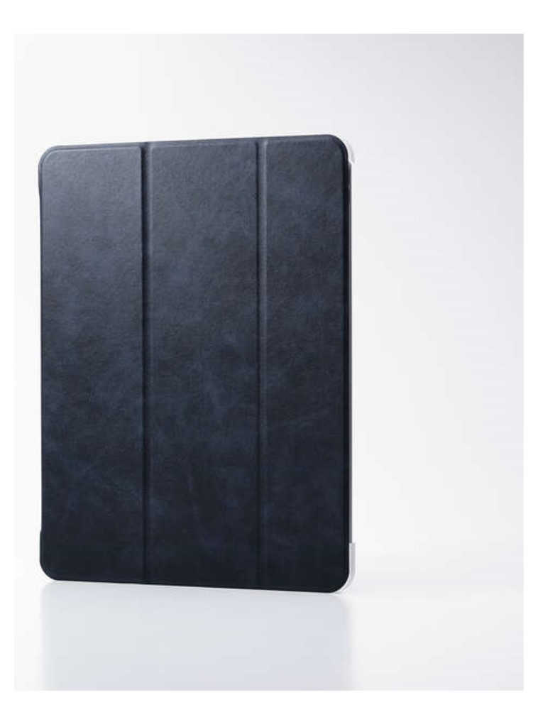 ELECOM エレコム TB-A25XWVNV 13インチiPadAir(M2)/フラップケース/薄型軽量/背面クリア/2アングル/スリープ対応/ネイビー