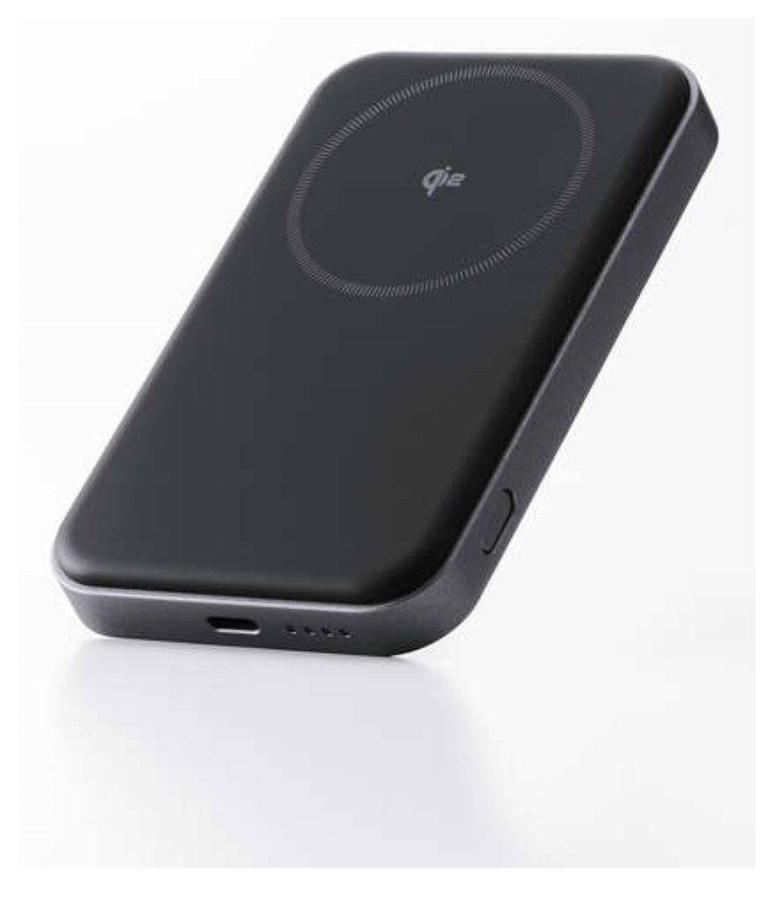 ELECOM エレコム DE-C68-5000BK モバイルバッテリー/リチウムイオン電池/Qi2対応ワイヤレス充電器/5000mAh/20W/USB-C入出力x