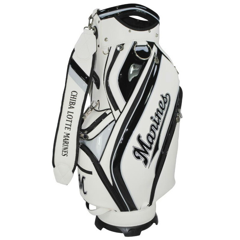 楽天市場】千葉ロッテマリーンズ 9.5型キャディバッグ レザックス[プロ