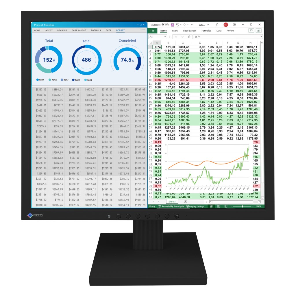 EIZO SXGA相応う FlexScan 17型色合い液晶管する(DVI-D(HDCP 1.4)、D-Sub 15いの一番/黒いこと) S1734-TBK