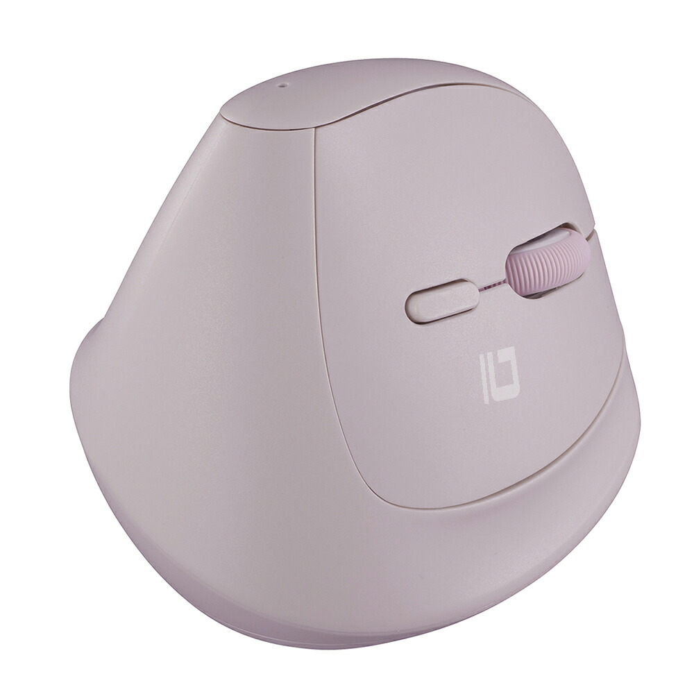 ナカバヤシ MUS-BKF223P ミニ エルゴノミクス Bluetoothマウス 静音 5ボタン BlueLED ピンク