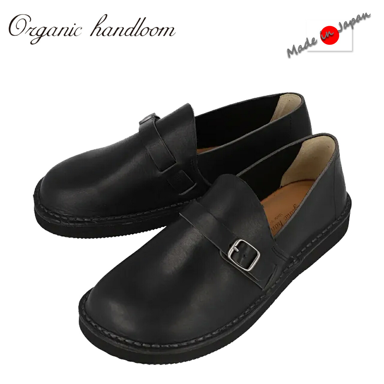 organichandloom オーガニックハンドルーム 【ユニセックス】ベンガル BENGAL 【ブラック】OH005009 日本製 本革