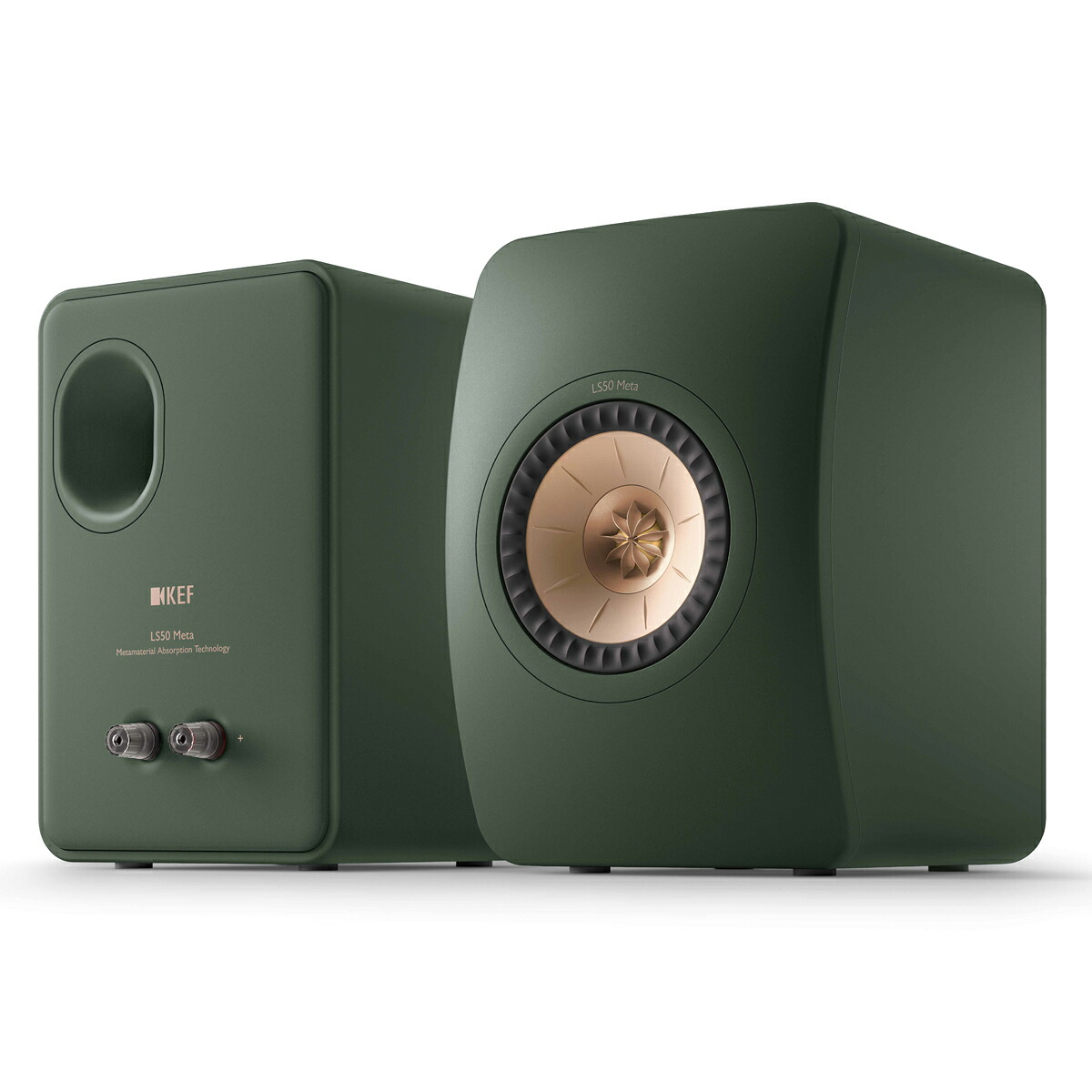 【5年間延長保証込】KEF JAPAN LS50 Meta Moss Green(モスグリーン) HiFi スピーカー ペア 【当店のKEF製品は国内正規代理店品です】ブックシェルフ