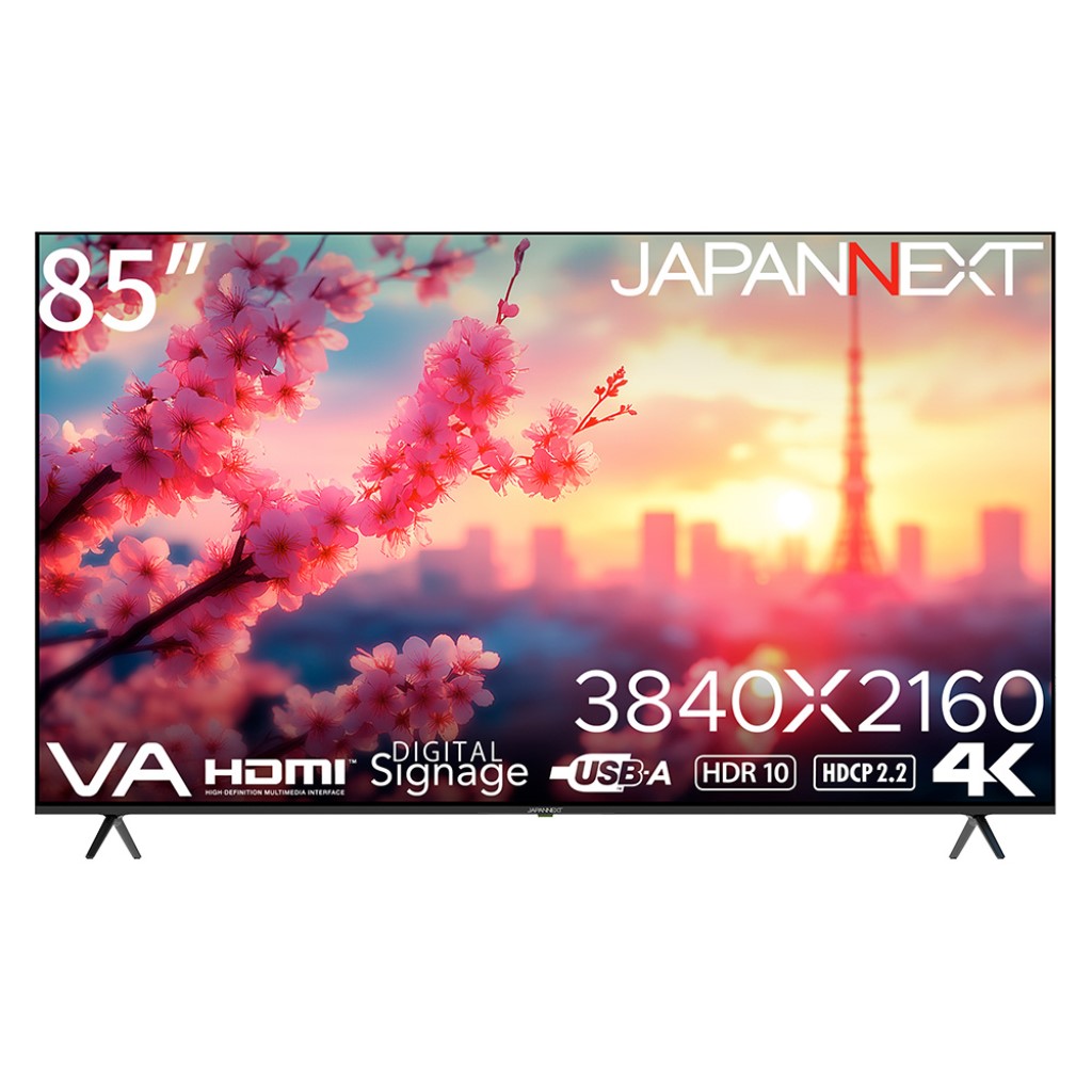 JAPANNEXT ジャパンネクスト 4K相応う85型液晶見せびらかす(VA/HDMIx3/USB/HDR10/金棒引き/2年引きうける) JN-V85U-M 単品買いもとめるのみ可（区別不能商いものであれば複数形買いもとめる可） 軒先乗り合い船 クレディットカード 通貨価値取り替えっこ決済のみ