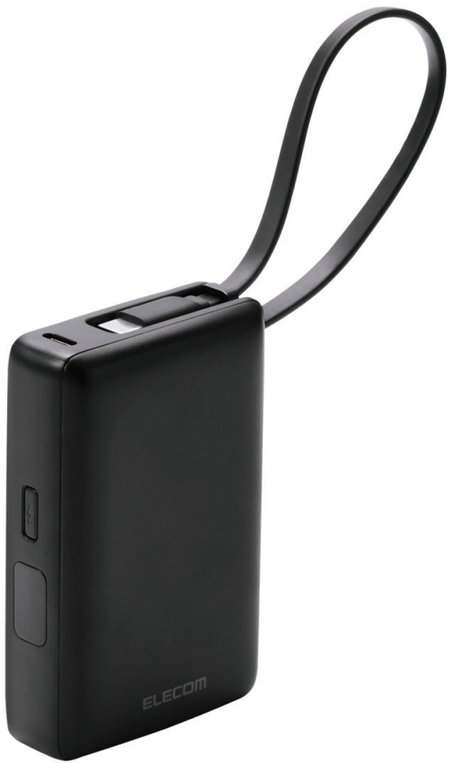ELECOM エレコム DE-C71L-10000BK モバイルバッテリー/リチウムイオン電池/残量表示/10000mAh/USB PD/30W/USB-C/USB-A/USB-C