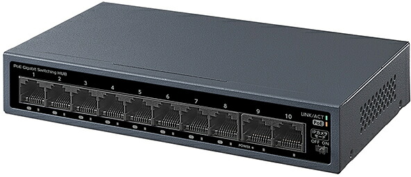 I・O DATA アイ・オー・データ IEEE802.3at準拠 10ポートL2アンマネージGigabit PoEハブ BSH-GP210