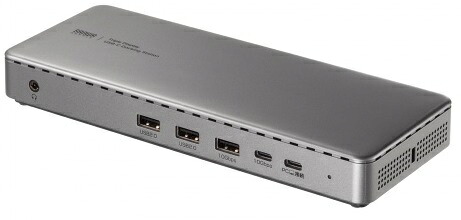 SANWA SUPPLY サンワサプライ USB-C ドッキングステーション 4K対応 3画面出力可能 PD85W USB10Gbps/HDMIx3/DPx2/LANポート USB-CVDK20