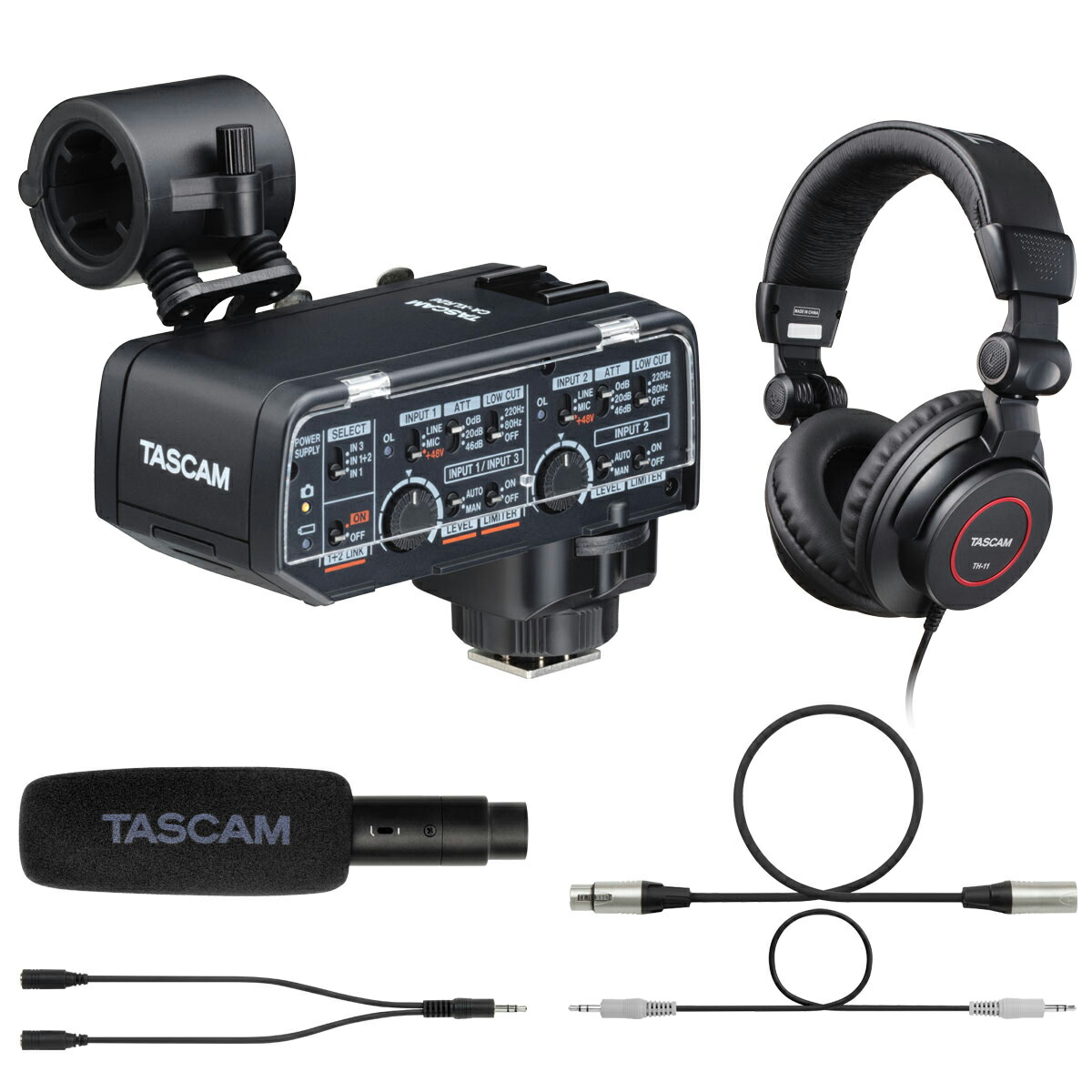 TASCAM タスカム CA-SET-F カメラ用XLRマイクアダプターCA-XLR2dスターターセット 富士フイルム用 【当店はTASCAM製品正規販売店です】