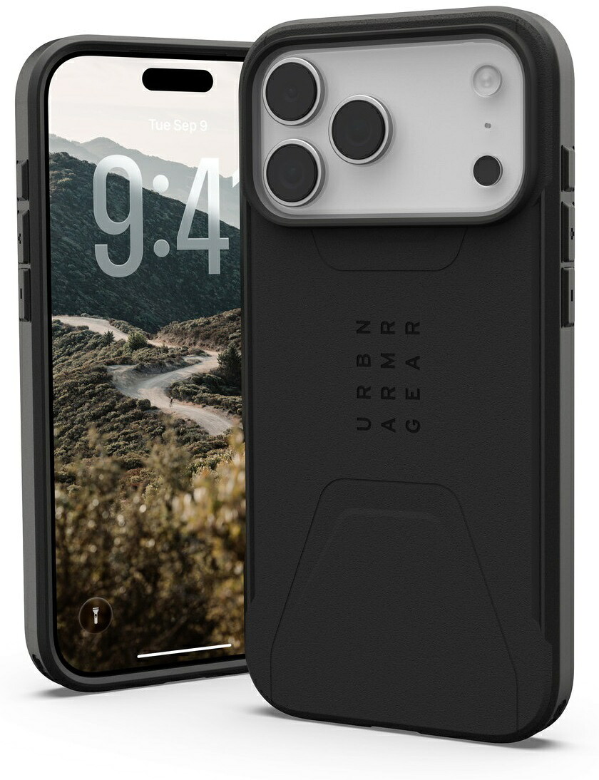 Urban Armor Gear UAG iPhone 17 Pro Max相応う耐衝撃容れもの CIVILIAN MAGSAFE 黒いこと UAG-IPH25天使の都市-CMS-BK