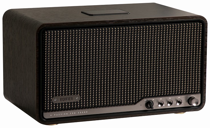 Edifier エディファイア テーブルトップワイヤレススピーカー S300 ウォルナット Bluetooth,USB-C,AUX,Wi-Fi(AirPlay時) ED-S300-WN