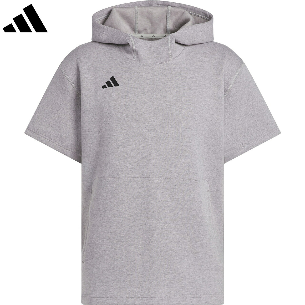 adidas アディダス 【ユニ一発やる】ダッグアウト 半袖 パーカー 【ミディアムグレーヘザー】 JRY93 ベイスボール御召しもの