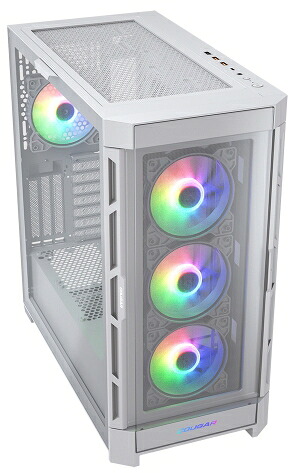 COUGAR クーガー Duoface Pro RGB White ミドルタワーケース/ホワイト/120mm ARGBファン4基標準搭載 CGR-5AD1W-RGB