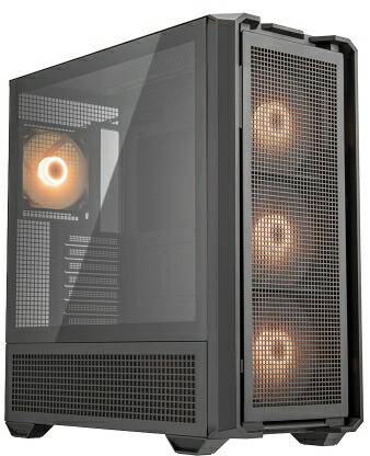 COUGAR クーガー MX600 RGB フルタワーケース/ブラック/140mm ARGBファン3基、120mm ARGBファン1基標準搭載 CGR-57C9B-RGB