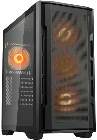 COUGAR クーガー UNIFACE RGB ミドルタワーケース/ブラック/120mm ARGBファン4基標準搭載 CGR-5C78B-RGB