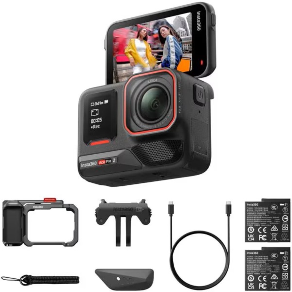 Arashi Vision Insta360 Ace Pro 2 ストリート撮影キット デュアルバッテリー:スレート・グレー CINSBBGA-ACEPRO242|ムラウチ