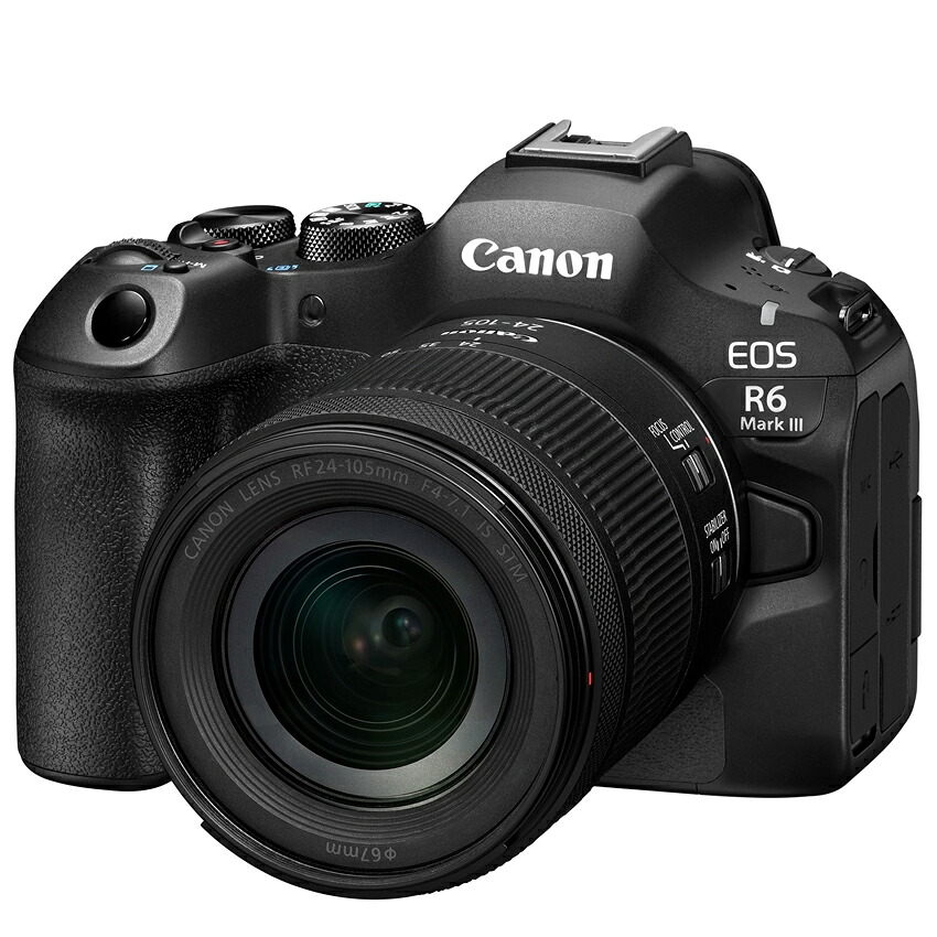 【納期約1.5ヶ月かかります】 CANON キヤノン EOS R6 Mark III RF24-105 IS STM 水晶体一揃いの道具 銀鏡レスカメラ 7084C017