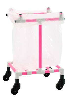 イレクター ゴミカート(ゴミ箱台車)45L ピンク(P1) 【代引不可】【沖縄県・離島には配送できません】