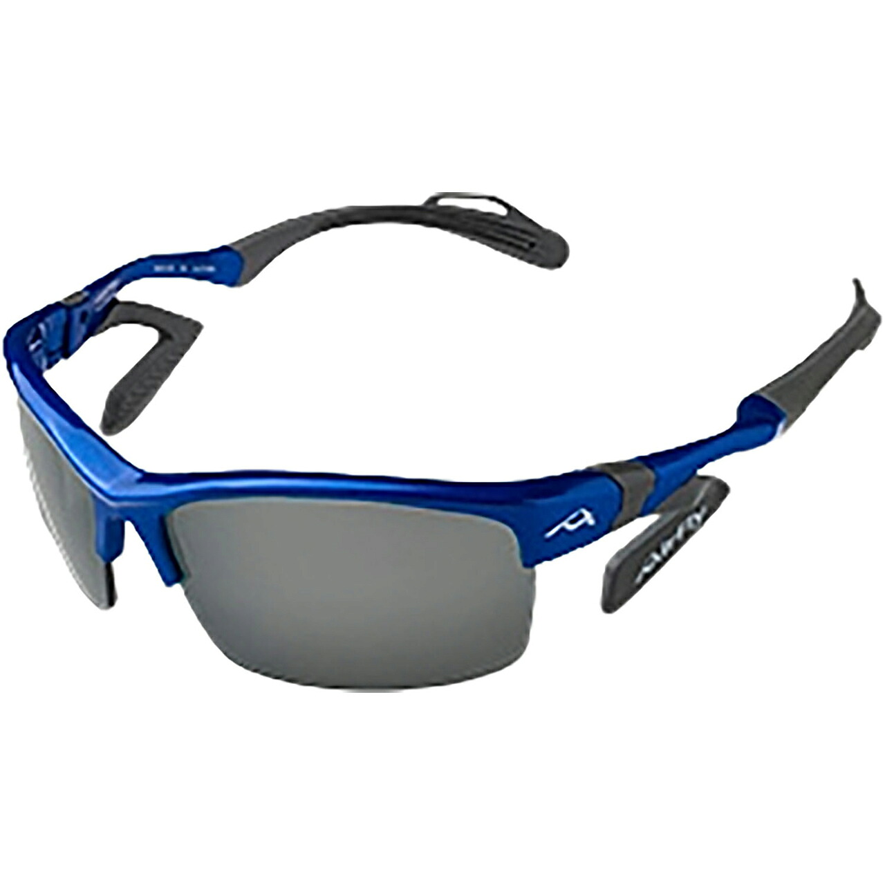 Airfly エアフライ 【レディース】鼻パッドがないスポーツサングラス 偏光グレーレンズ組込みセット AF-303 C-3P 【フレーム/ブルー・レンズ/偏光グレー】
