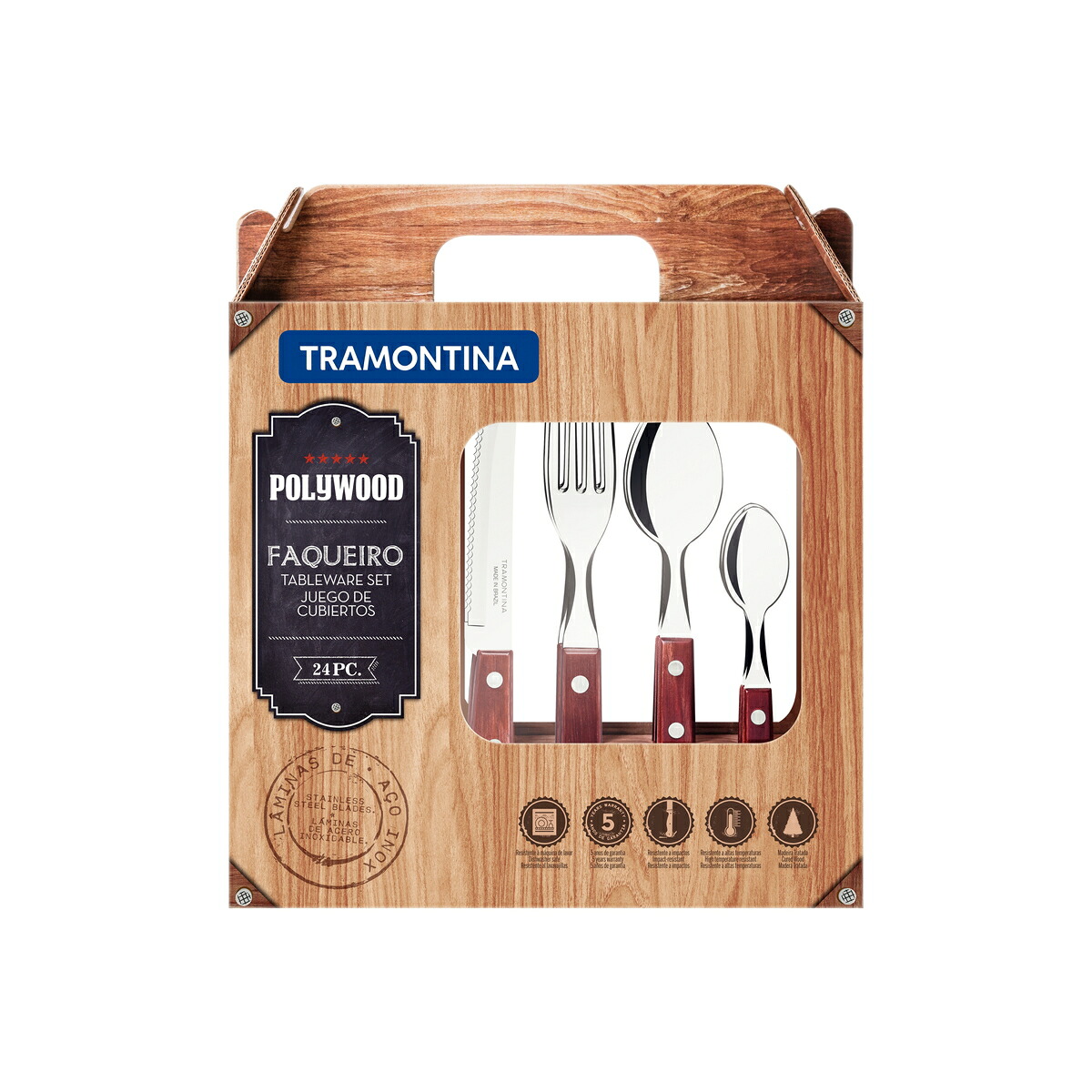 TRAMONTINA トラモンティーナ テーブルウェア 24pc 21199/705