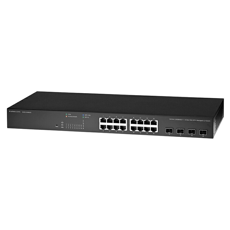 PLANEX プラネックスコミュニケーションズ 16ポート 2.5GBASE-T+4スロット 10GSFP+マネージドL2スイッチ SZ2G-0416IXS|ムラウチ