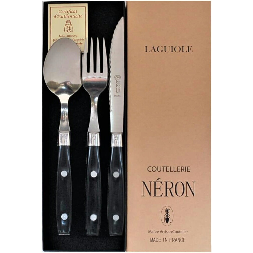 LAGUIOLE ライヨール ビストロカトラリー コレクション セット ノアール
