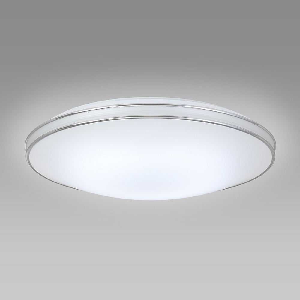 Hotalux ホタルクス HLDZ12402SG　LEDシーリングライト　デュアルクローム　調光【～12畳】※リモコン付