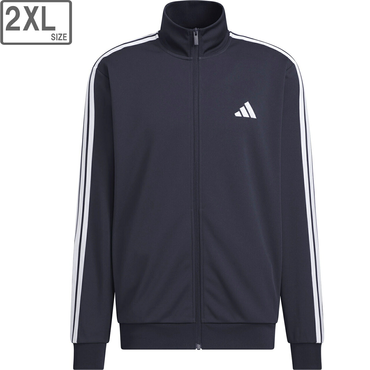 adidas アディダス 【メンズ】スリーストライプス レギュラーフィット ダブルニット トラックトップ DH100 【J/2XLサイズ】 【レジェンドインク】