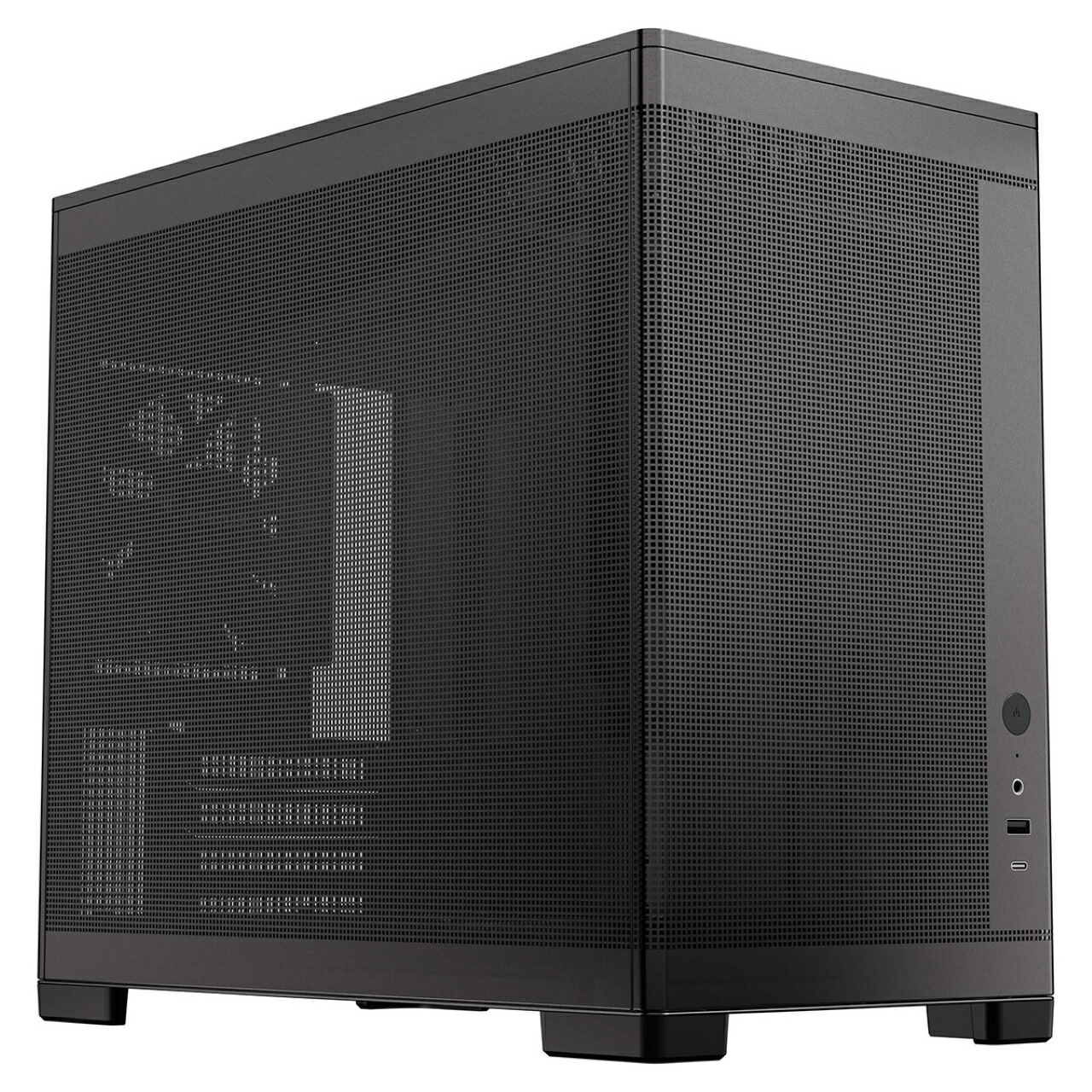 Okinos ミニタワーPCケース 120 mmファン3個 標準搭載 ブラック MiniArt 4