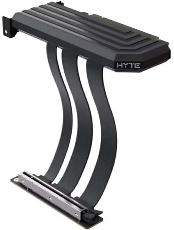 HYTE グラフィックカード縦置きライザーケーブル ブラック HYTE PCIE50 HYPER RISER Pitch Black