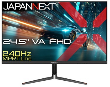 JAPANNEXT ジャパンネクスト フルHD対応 24.5型液晶ディスプレイ/HDMI×1、DP×1/ブラック/2年保証 JN-245VG240F