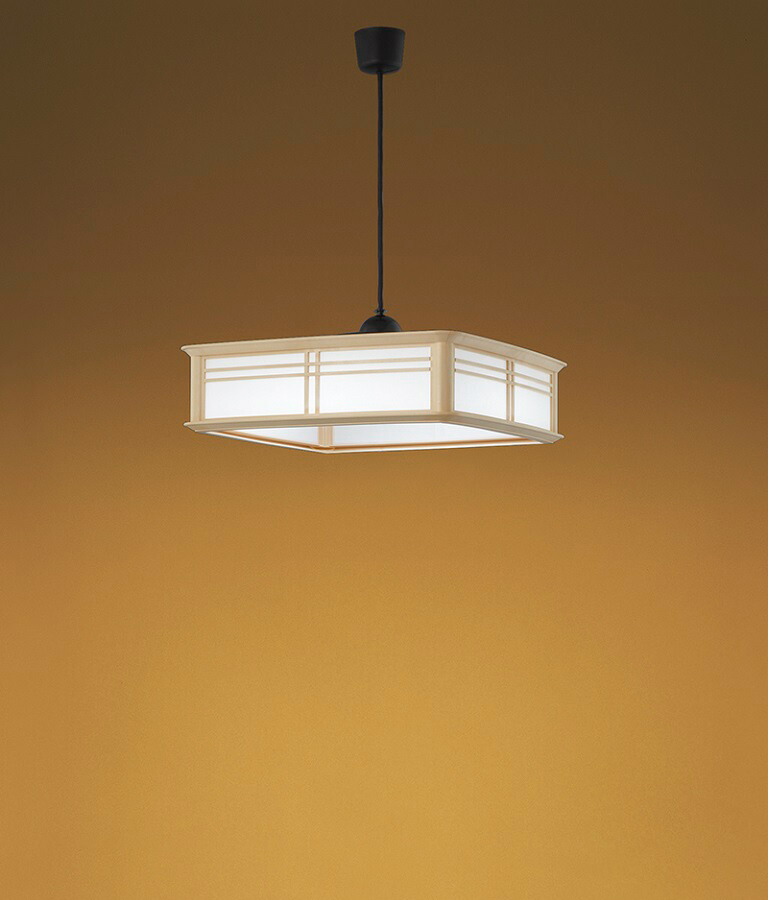 KOIZUMI 小泉成器 LEDペンダント 8～10畳 和風 電球色 昼光色 リモコン付 プルレスS付 BP220873K 枠 プラスチック 白木色　引掛シーリング取付｜ムラウチ