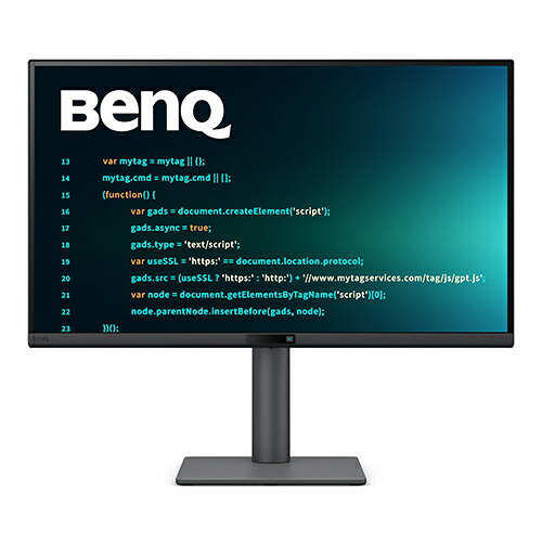 BenQ ベンキュー WQHD対応 27型プログラミングモニタ−(IPS/144Hz/USB-C 65W給電/スピーカー/高さ調整/回転機能) RD270Q|ムラウチ