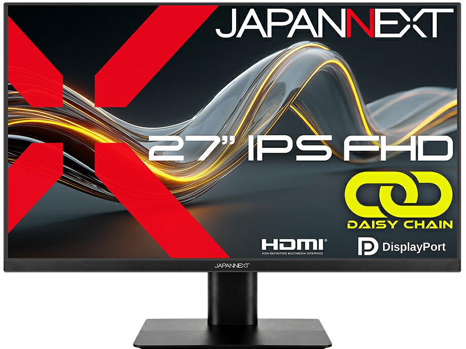 JAPANNEXT ジャパンネクスト フルHD対応 27型液晶ディスプレイ/HDMI&times;1、DP&times;2/ブラック/スピーカー/2年保証 JN-IPS27F-D 単品購入のみ可（同一商品であれば複数購入可） クレジットカード 代金引換決済のみ｜ムラウチ