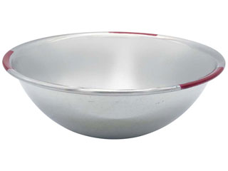 18−8 カラーアクセント ミキシングボール 27.5cm レッド