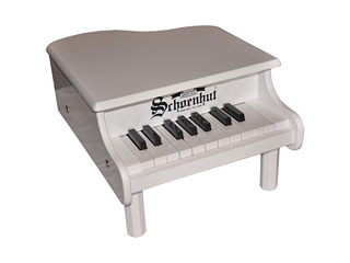 【59%OFF!】 高価値セリー Schoenhut シェーンハット 189W 18-Key White Mini Grand Piano ventas.espona.biz ventas.espona.biz