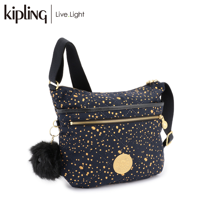 正規品 Kipling キプリング Arto アルト 斜めがけショルダー バッグ ツイストレジャーコレクション コーディネート Golden Night ゴールデンナイト バッグ 鞄 レディース 軽量 ナイロン エムスタ レディース バッグ ショルダー 斜め掛け Kipling 小さめ ナイロン