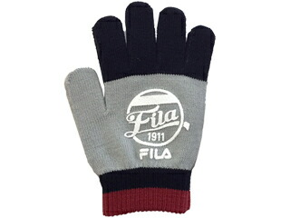 楽天市場 Fila フィラ キッズ手袋 グレー キッズフリーサイズ キッズ 手袋 スポーツ フィラ Fila 冬 防寒 雪 エムスタ