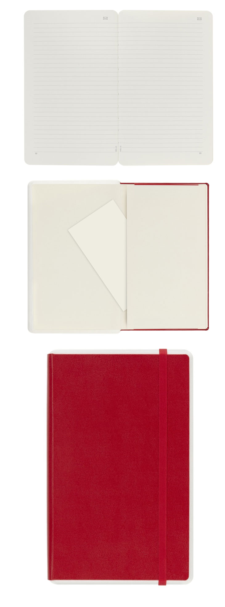 市場 ノート かわいい デザイン文具 おしゃれ ダイアリー システム手帳 レッド ハード 手帳 固い 赤 ゴムバンド ビジネス 日記帳