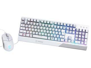 MSI エムエスアイ 2021最新のスタイル ゲーミングキーボード マウスセット Vigor COMBO JP GK30 WHITE 安心の定価販売