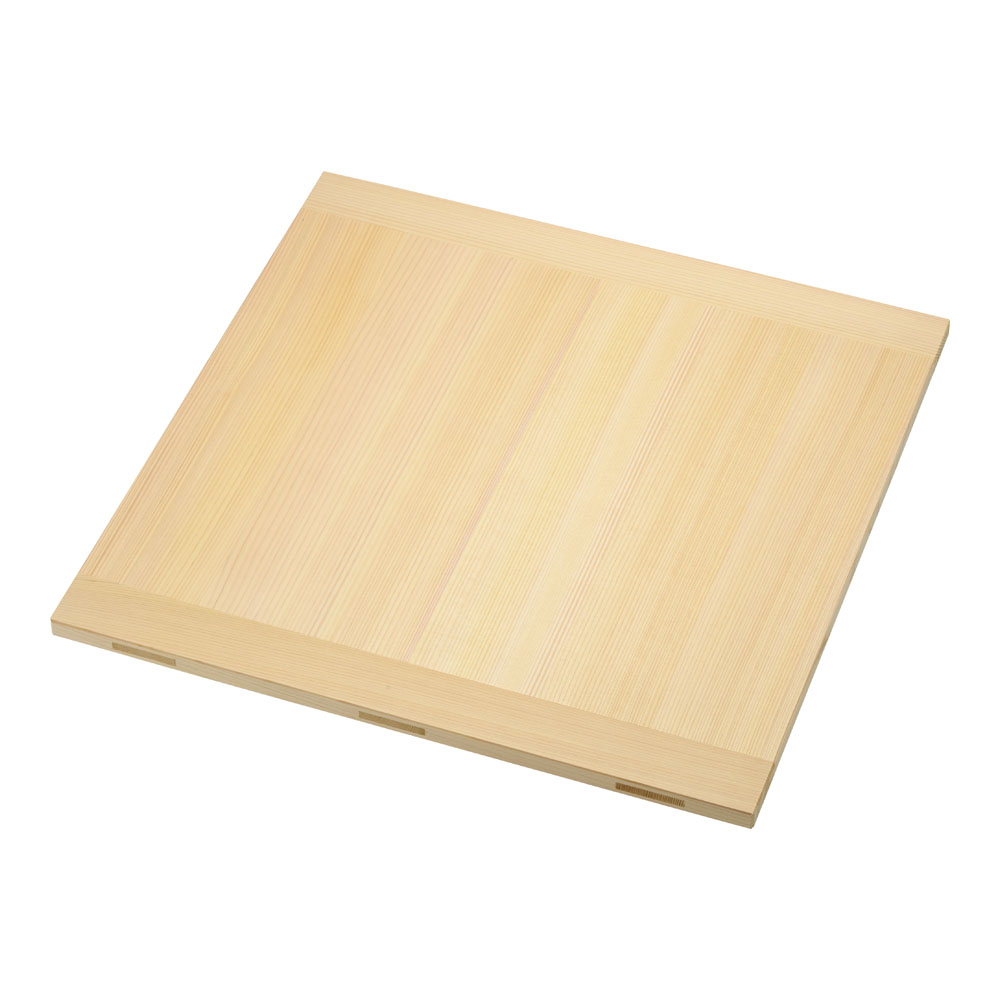 MIYABI 雅漆芸術 木製 角セイロ用 掏摸蓋(サワラ材) 39珊用 中華鍋-キッチン用品・食器・調理器具-鍋・フライパン