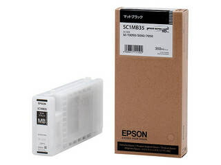 EPSON エプソン Sure Color用 インキ薬莢/350ml(つや消し黒いこと) SC1MB35