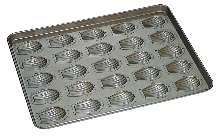 楽天市場】千代田金属 シリコン 加工 貝 シェル マドレーヌ型 天板 25