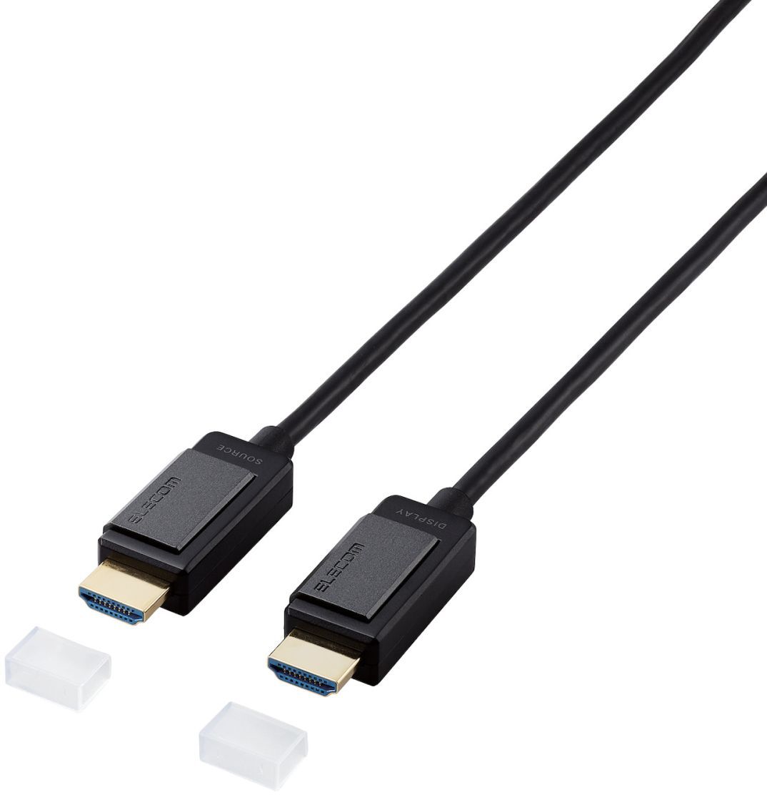ELECOM エレコム 長尺HDMIケーブル/アクティブオプティカル/4K対応/無給電タイプ/30m DH-HDLOA30BK｜エムスタ