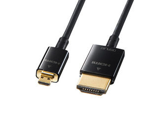 SANWA SUPPLY サンワサプライ イーサネット対応ハイスピードHDMIマイクロケーブル 5m KM-HD23-A50K